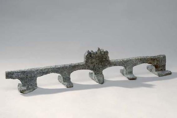 Bebouwde brug