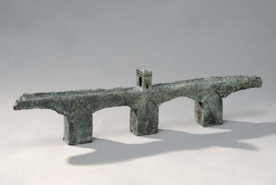 bebouwde brug